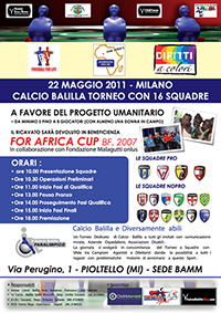 17.05.2011 – 1° For Africa Cup