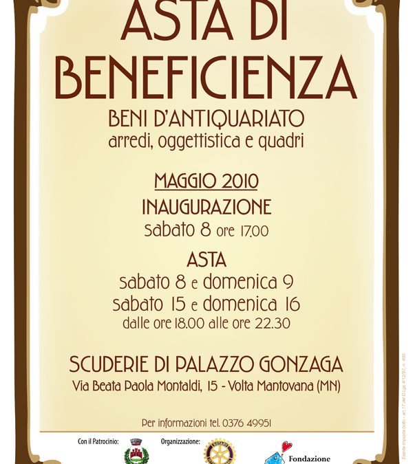 06.05.2010 – Asta di Beneficenza a Volta Mantovana