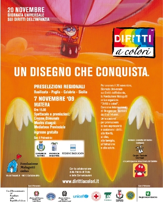 03.11.2009 – Diritti a colori – Preselezioni Regione Basilicata, Calabria, Puglia, Sicilia