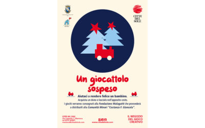 Iniziativa “Un giocattolo sospeso” di Città del Sole Mantova a favore della Comunità Minori “Costanza F. Giancola” fino al 23 dicembre